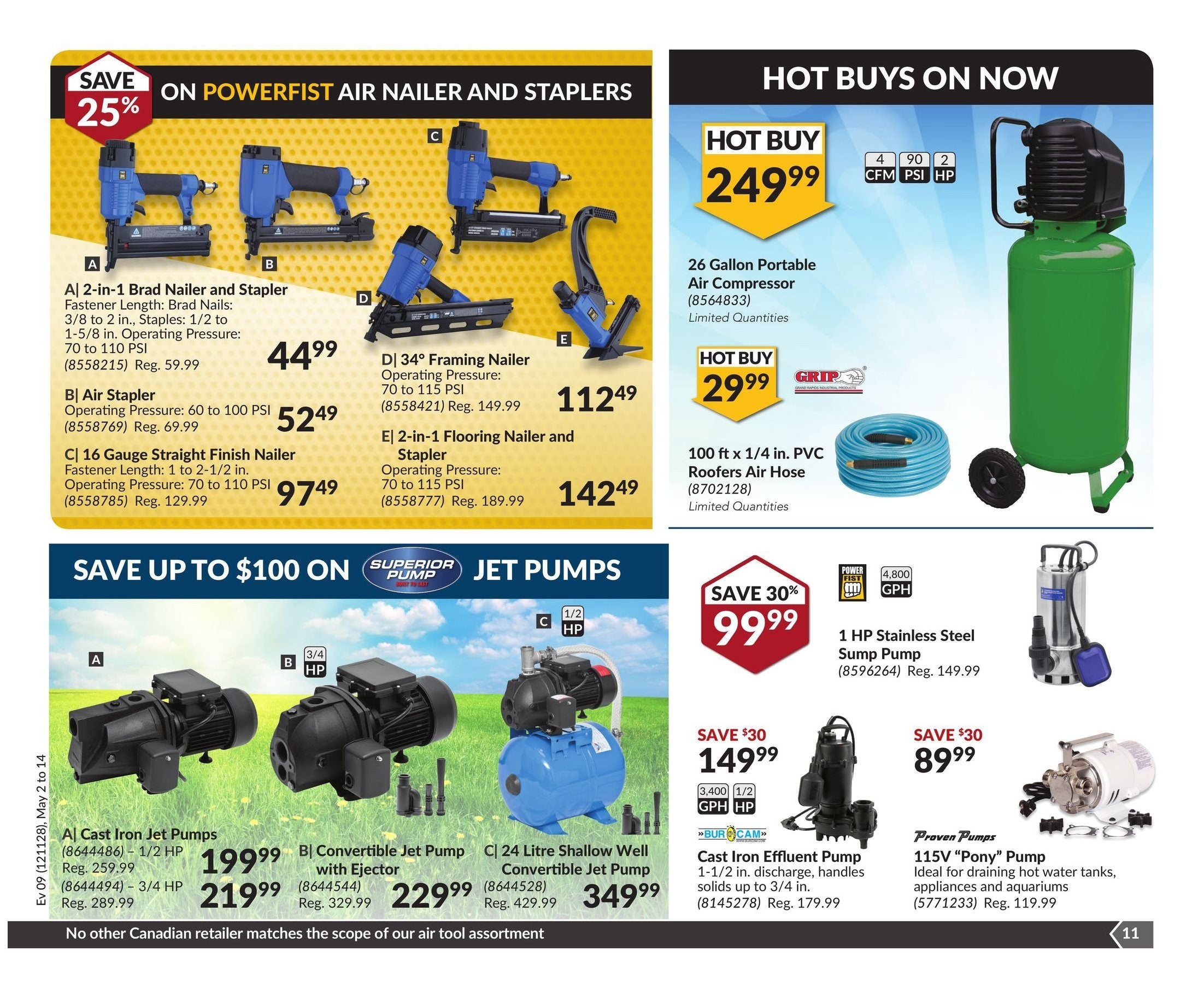 Princess Auto Weekly Flyer Sunny Spring Savings May 2 – 14