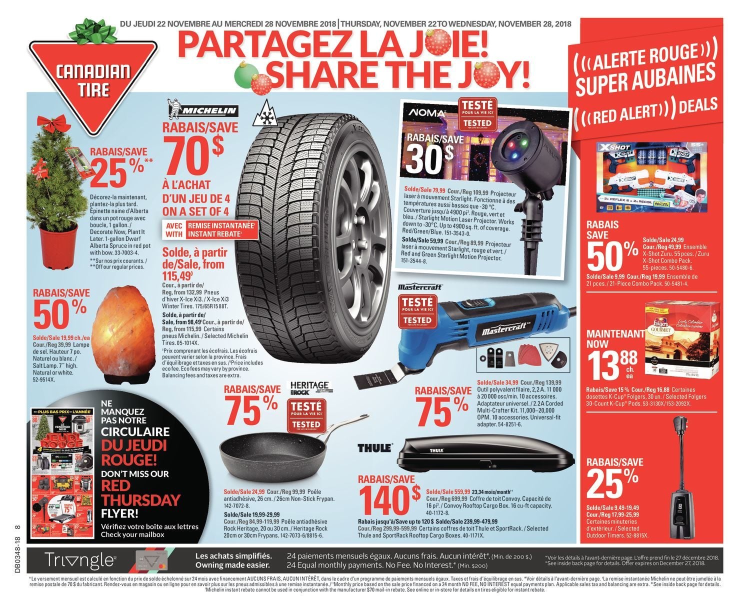 Canadian Tire Weekly Flyer Weekly Share The Joy Nov 22 28