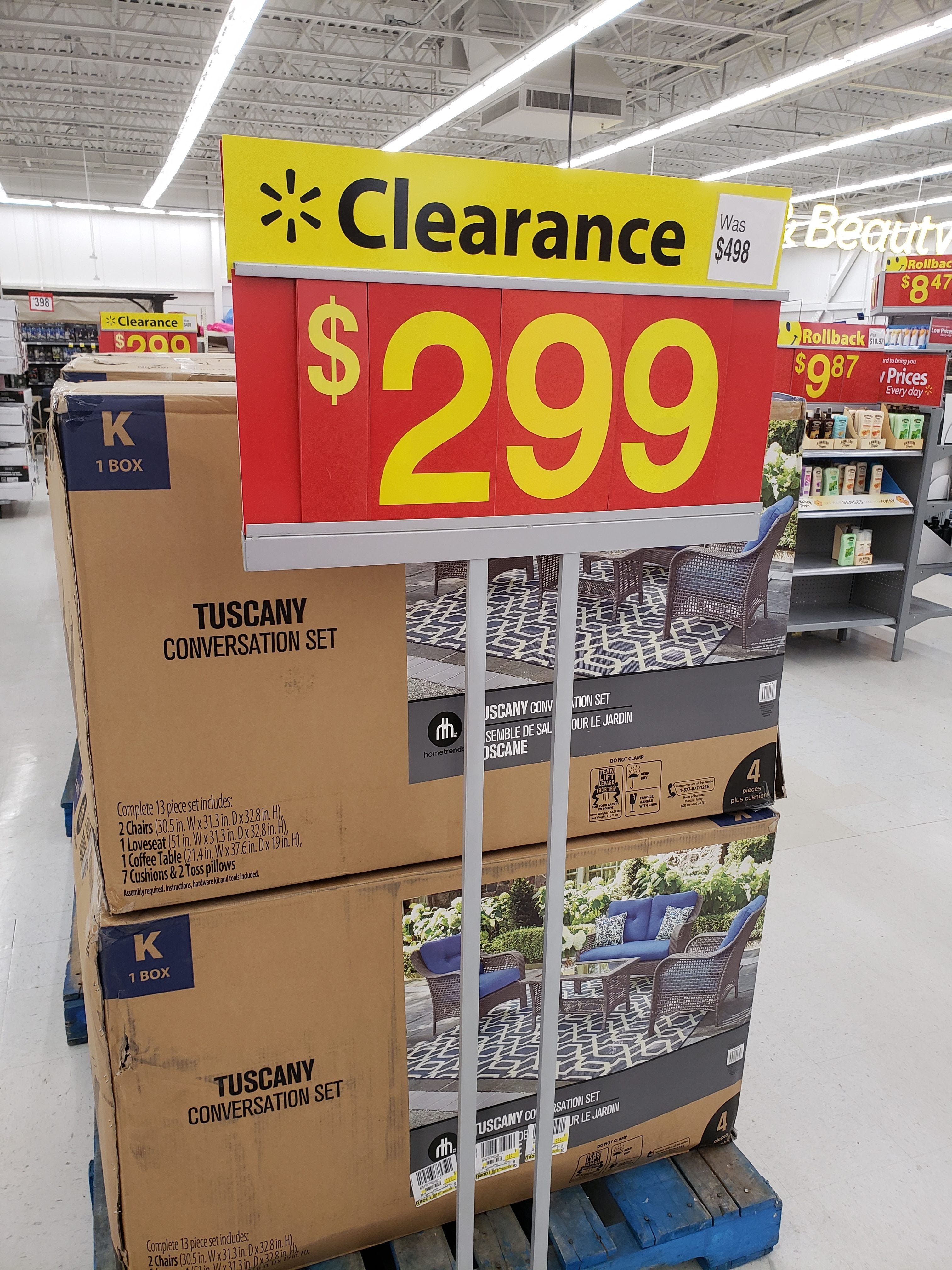 replacement patio cushions walmart on Walmart Clearance Home Trends Tuscany Conversation Patio Set In Store Ymmv For 299 Redflagdeals Com Forums