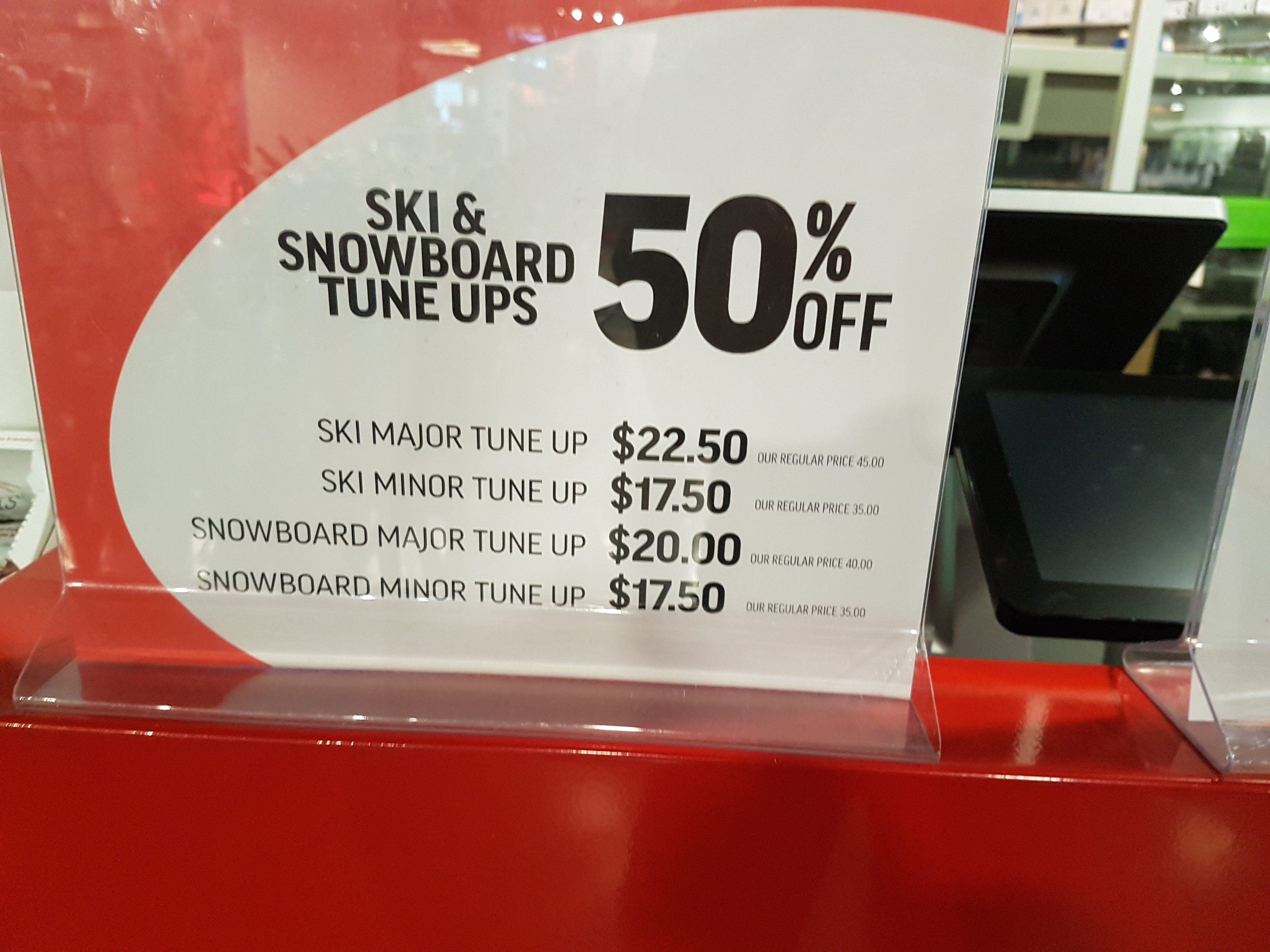 sportchek snowboard tune