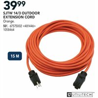 Utilitech SJTW 14/3 Outdoor Extension Cord
