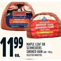 Maple Leaf Or Schneiders Smoked Ham