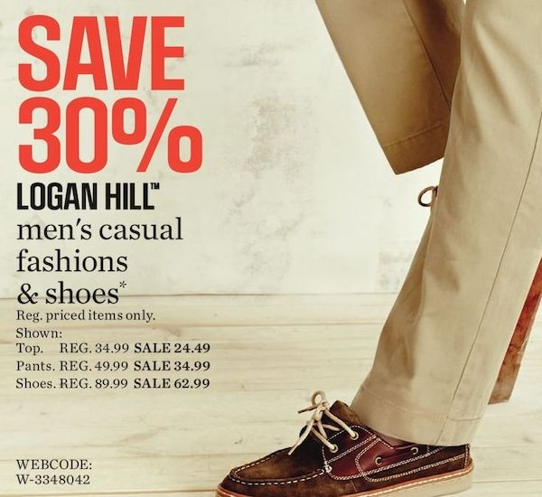 Sears: Logan Hill Men's Casual Fashions 