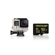 GoPro HERO4 Waterproof HD Sports and Helmet Camera - Black Edition w/ Patriot 64GB 4K Micro SD Card - $629.99 ($90.00 off)