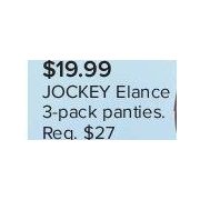 Jockey Elance 3-Pack Panties - $19.99