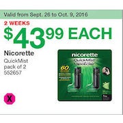 Nicorette QuickMist - $43.99