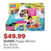 Barbie Puppy Mobile - $49.99