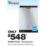 Whirlpool Dishwasher  - $548.00