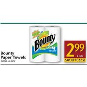 Bounty Paper Towels  - $2.99 (Up to $2.50 off)