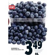 Blueberries   - $3.49