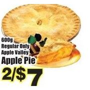 Apple Valley Apple Pie - 2/$7.00