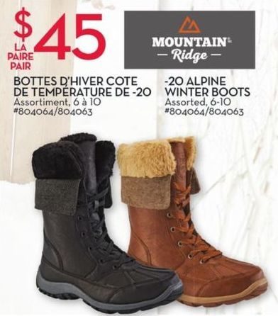 Mountain ridge winter clearance boots