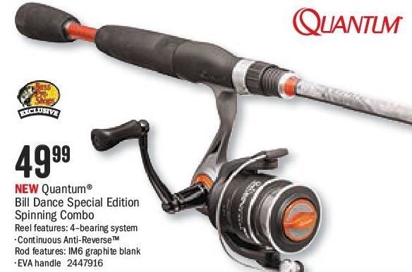 Quantum Bill Dance Special Edition Spinning Rod And Reel, 45% OFF