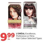 L'Oreal Excellence, Preference Or Feria Hair Colour  - $9.99