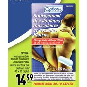 Option+ Muscle and Back Pain Platinum Relief - $14.99