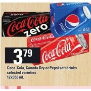 Coca-Cola, Dry Or Pepsi Soft Drinks  - $3.79