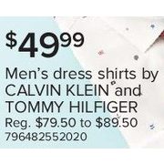 Men's Dress Shirts by Calvin Klein and Tommy Hilfiger - $49.99