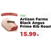 Artisan Farms Black Angus Prime Rib Roast  - $15.99/lb