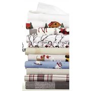 Distinctly Home Printed & Solid Flannel Sheet Sets & Home Studio Printed Flannel Sheet Sets - $34.00/any size (Up to 65% off)