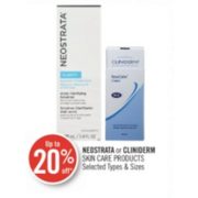 Up to 20% Off Neostrata or Cliniderm Skin Care Products