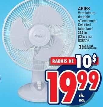 Jean Coutu Aries Table Fans Redflagdeals Com