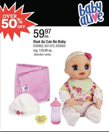 baby alive real as can be canada