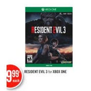 Resident Evil 3 for Xbox One - $79.99