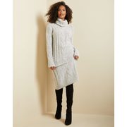 Cowl-neck Cable Knit Sweater Dress - $29.95 ($99.95 Off)