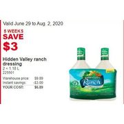 Hidden Valley Ranch Dressing - $6.89 ($3.00 off)