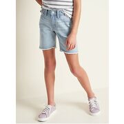 Distressed Midi Jean Cut-off Shorts For Girls - $16.97 ($18.02 Off)