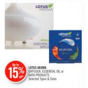 Lotus Aroma Diffuser, Essential Oil Or Bath Products - Up to 15% off