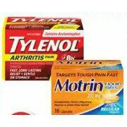 Motrin or Tylenol Pain Relief Products - Up to 15% off