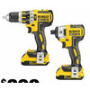 2-Piece Dewalt 20V Max XR Brushless Hammer Drill/Impact Driver Kit - $299.00