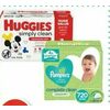 Huggies or Pampers Baby Wipes - $17.99