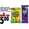 Cadbury Dairy Milk Family Chocolate Bar Or Maynards Candy - 2/$5.00