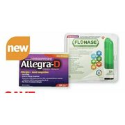 Flonase 24hour Nasal Allergy Relief Sprays or Allegra Tablets 12hour  or 24hour  or Allegra-D Caplets - 20% off