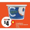 Compliments Cream Cheese Spread  - $4.00 ($0.69 off)