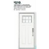 Masonite "Craftsman" 6- Lite Exterior Steel Door With External Grid - $519.00