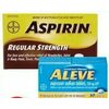 Aspirin Tablets or Alive Pain Relief Products  - Up to 15% off