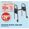 Folding Travel Walker Drive Medical - $139.99