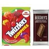 Hershey's Chocolate Bar, Twizzlers Gummies or Jolly Rancher Candy - 2/$6.00
