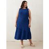Tiered Sleeveless Dress With Boat Neck - $34.00 ($50.99 Off)