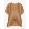 Short-Sleeve Luxe Oversized Striped Tunic T-Shirt For Women - $26.00 ($3.99 Off)