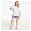 Women+ Rolled Cuff Tee In White - $11.94 ($7.06 Off)