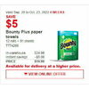 Bounty Plus Paper Towels - $19.99 ($5.00 off)