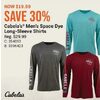Cabela's Mens Space Dry Long- Sleeve Shirts  - $19.99 (30% off)
