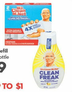 Longos: Mr. Clean Magic Eraser or Clean Freak Refill Bottle 