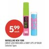 Maybelline New York Great Lash Mascara or Baby Lips Lip Balm - $5.99