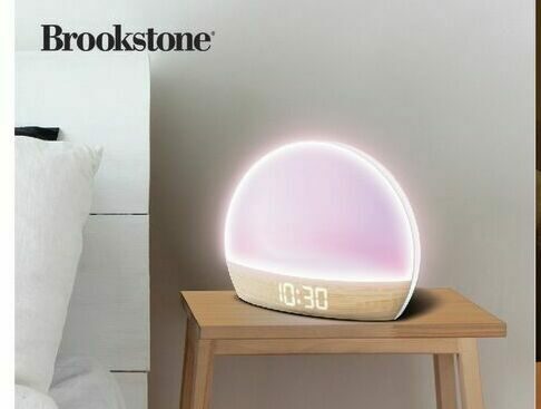 The Source Brookstone Sunrise Alarm Clock With Soft Led Lights